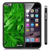 Apple iphone 6 4.7 Inch Soft Silicone Leaves and branches of bamboo Black Shell Single Layer Protective Case (Style4)