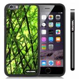 Apple iphone 6 4.7 Inch Soft Silicone Bright bamboo Black Shell Single Layer Protective Case (Style5)