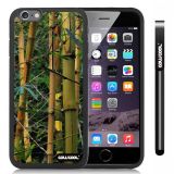 Apple iphone 6 4.7 Inch Soft Silicone Retro bamboo pattern Black Shell Single Layer Protective Case (Style6)