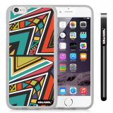 Apple iphone 6 4.7 Inch Soft Silicone Colorful Triangle Interlaced Totem Transparent Shell Single Layer Protective Case (8)