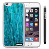 Apple iphone 6 4.7 Inch Soft Silicone Fashion Design Blue feathers Transparent Shell Single Layer Protective Case (11)