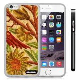 Apple iphone 6 4.7 inch Case Hard Golden Flower Transparent Shell Single Layer Protective Case (Style2)