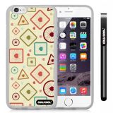 Apple iphone 6 4.7 Inch Soft Silicone complex concentric circle triangle Single Layer Protective Case (Style2)