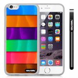 Apple iphone 6 4.7 Inch Soft Silicone Rainbow gradient texture Transparent Shell Single Layer Protective Case (Style1)