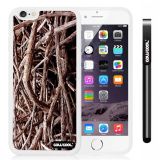 Apple iphone 6 4.7 Inch Soft Silicone Straw Grass Mossy Camo weed Staggered White Shell Single Layer Protective Case (3)