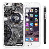 Apple iphone 6 4.7 Inch Soft Silicone machinery Gear White Shell Single Layer Protective Case (10)