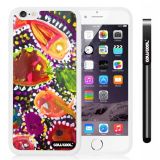 Apple iphone 6 4.7 Inch Soft Silicone Colorful kid Watercolor Fish Competition food White Shell Single Layer Protective Case (7)