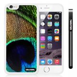 Apple iphone 6 4.7 Inch Soft Silicone peacocks feathers White Shell Single Layer Protective Case (9)