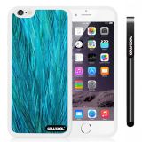 Apple iphone 6 4.7 Inch Soft Silicone Fashion Design Blue feathers White Shell Single Layer Protective Case (11)