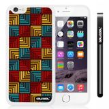 Apple iphone 6 4.7 Inch Soft Silicone Square matrix square box stripes Single Layer Protective Case (Style1)