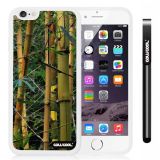 Apple iphone 6 4.7 Inch Soft Silicone Retro bamboo pattern White Shell Single Layer Protective Case (Style6)