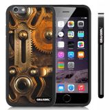 Apple iphone 6 4.7 Inch Soft Silicone Retro Gear machinery Black Shell Single Layer Protective Case (8)