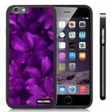 Apple iphone 6 4.7 Inch Soft Silicone Leaves and branches of bamboo Black Shell Single Layer Protective Case (Style8)