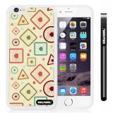 Apple iphone 6 4.7 Inch Soft Silicone complex concentric circle triangle Single Layer Protective Case (Style2)